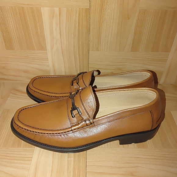 Florsheim Moc Toe Men\'s Loafers Cognac Brown Size 44 = 10/10.5 main image 8